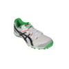 ASICS Men's Gel Gully-5 White, Black and Green Cricket Shoes - 11 UK
