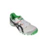 ASICS Men's Gel Gully-5 White, Black and Green Cricket Shoes - 11 UK