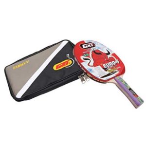 GKI Euro V Table Tennis Racquet (Multicolor)_WITH COVER