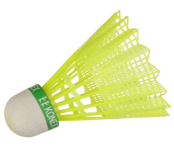 Konex_Nylon Green Shuttlecock for Boys and Girls Pack of 6