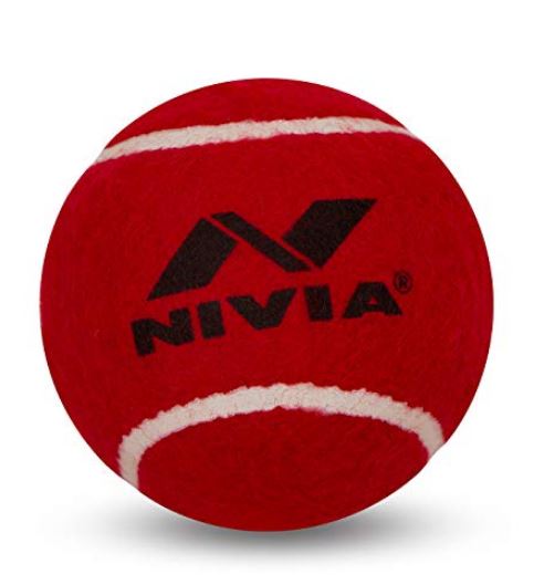 Nivia Heavy Weight Cricket Tennis Ball_front
