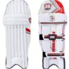 SS Test Opener Men's RH Batting Legguard (White-Red)