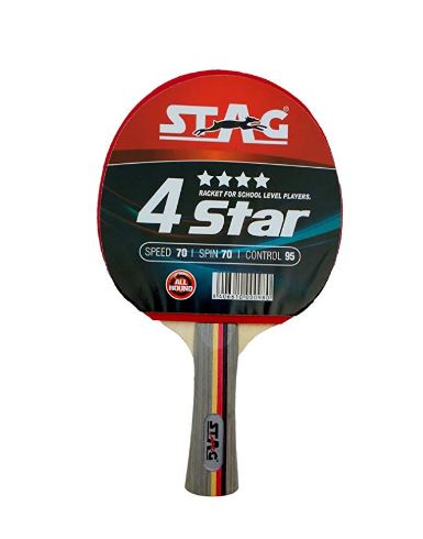 Stag 4 Star Table Tennis Racquet (Multicolor)_FRONT