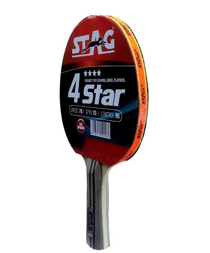 Stag 4 Star Table Tennis Racquet (Multicolor)_SIZE