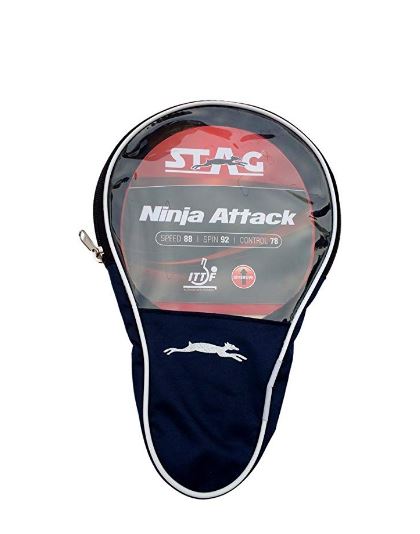 Stag Ninja Attack Table Tennis Racquet_WITH COVER