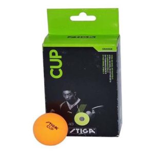 Stiga Cup Table Tennis Ball, Pack of 6 (Orange)