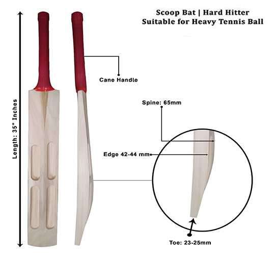 WillCraft-Scooped-Cricket-Bat-for-Hard-Tennis-Ball_Hard-Hitter-profile-bat