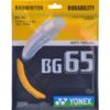 Yonex BG 65 Badminton Strings, 0.70mm (ORANGE)