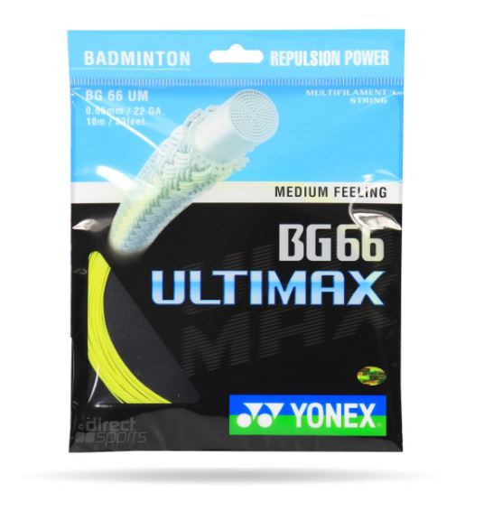 Yonex BG 66 Ultimax Nylon Badminton String, Senior (Yellow)
