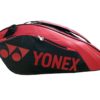 Yonex KB-SUNR9626TG-BT6 Synthetic Double Compartment Badminton Kit Bag (Red)