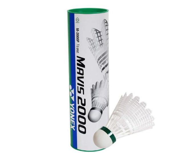 Yonex Mavis 2000 Green Cap Nylon Shuttlecock_WHITE