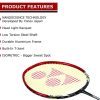 Yonex Nanoray 6000I G4-U Badminton Racquet_BlackRed 2