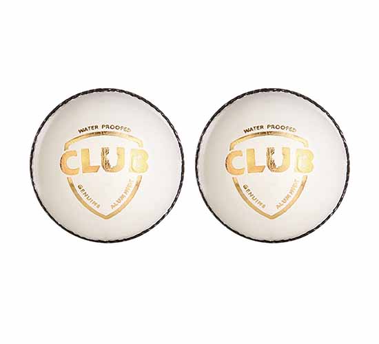 SG Club Leather Cricket Ball (white) 2