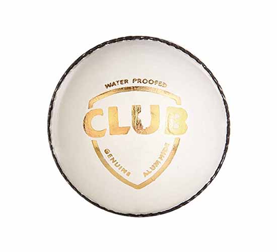 SG Club Leather Cricket Ball (white)