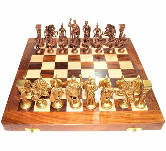 WillCraft Metal Brass Chess Set 1