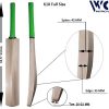 WillCraft K10 Full Kashmir Willow Plain Tennis Cricket Bat_New
