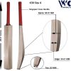 WillCraft K30 Size 4 Kashmir Willow Plain Cricket Bat_New