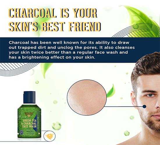 Beardhood Green Tea & Charcoal Face Wash 2