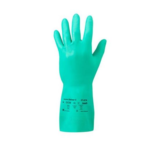 Size 10 Ansell 3767610 Sol-Vex II 37-676 Nitrile Gloves Green 6 Width 0.17 Height 14 Length 6 Width 0.17 Height 14 Length Pack of 12 