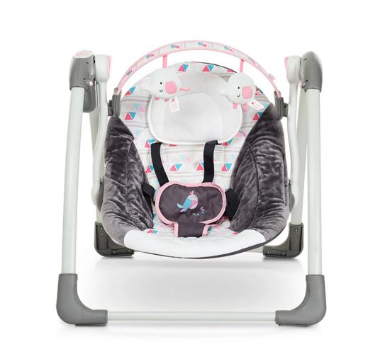 Mastela Deluxe Musical Portable Baby Swing_PINK