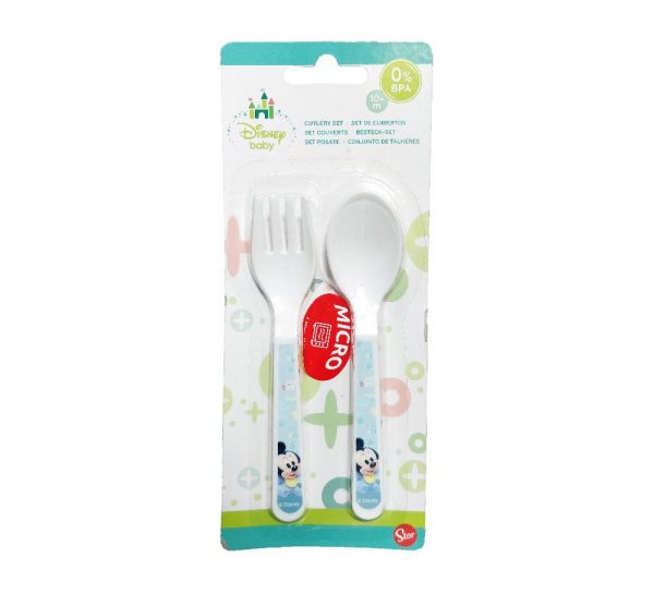 Stor PP Cutlery Baby Set Mickey Baby 2Pcs_cover