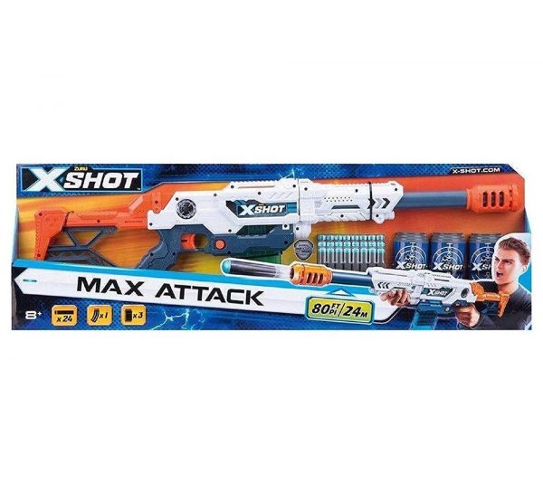 X Shot Clip Blaster Large Max Attack Dart Blaster Gun_cover