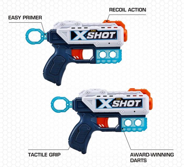 X Shot Excel Double Kickback Dart Blaster Combo_2