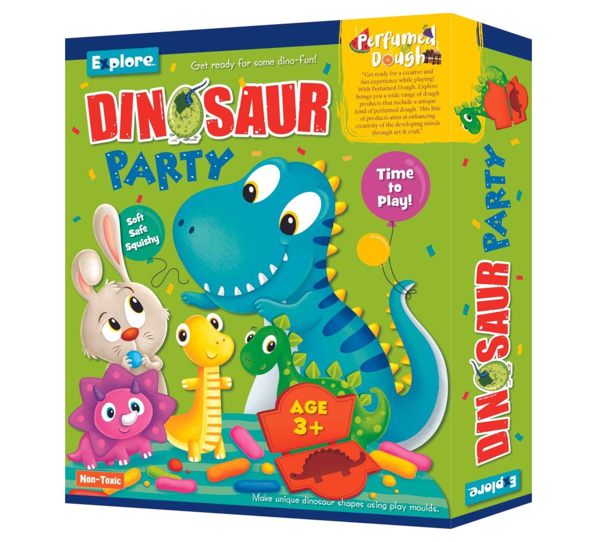 Explore Dinosaur Party | Perfumed Clay Dough | Age Group 3+ Years - Big  Value Shop