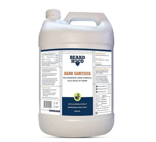 Beardhood Hand Cleaner Sanitizer_5litre_liquid