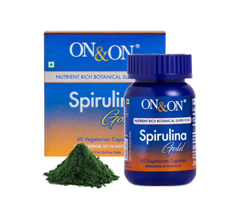 On & On Spirulina Gold 60 Capsules High Energy Super Food Big
