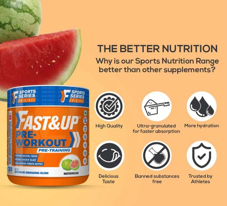 Fast&Up PreWorkout 300gm PreWorkout Energy Drink Big Value Shop