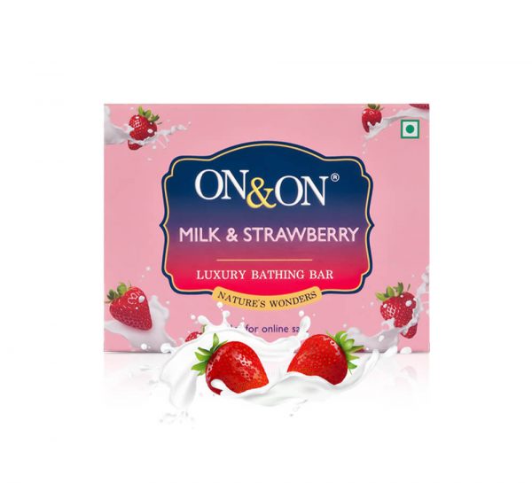 On & On Luxury Soap Bar_Milk&Strawberry