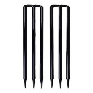 WillCraft Black Stumps and Bail_Pack of 6