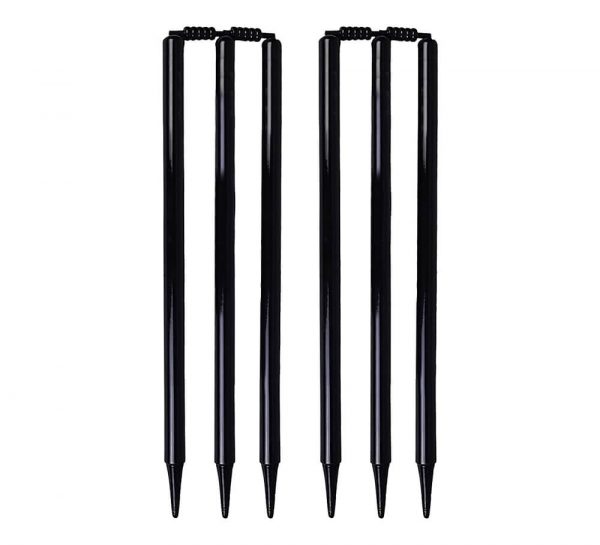 WillCraft Black Stumps and Bail_Pack of 6