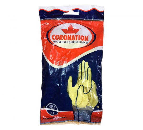 Coronation Household Rubber Gloves_Front