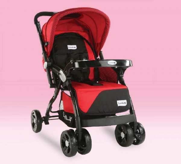 LuvLap Galaxy Baby Stroller_Red