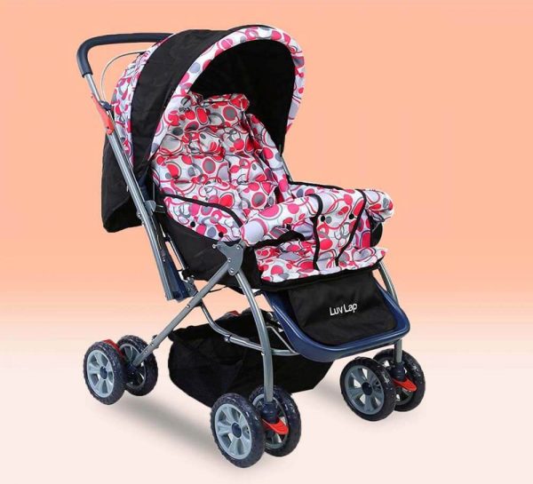 LuvLap Starshine Baby Stroller Pink&Black_cover