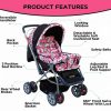 LuvLap Starshine Baby Stroller Pink&Black_cover1