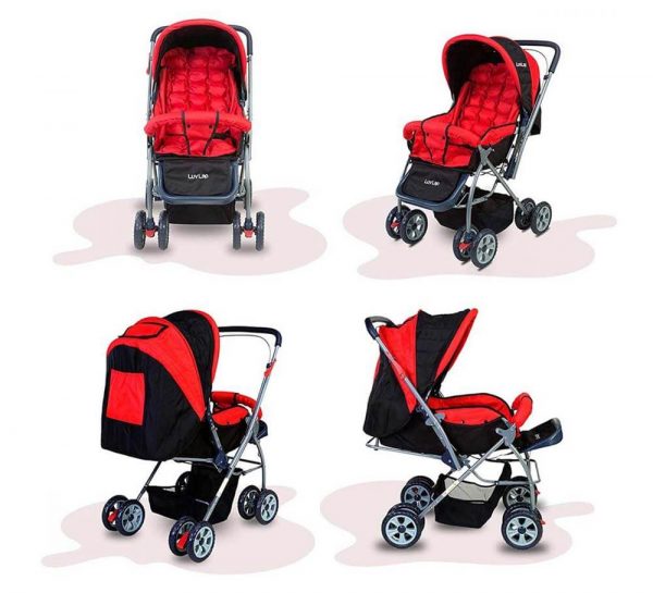 LuvLap Starshine Baby Stroller Red_cover3