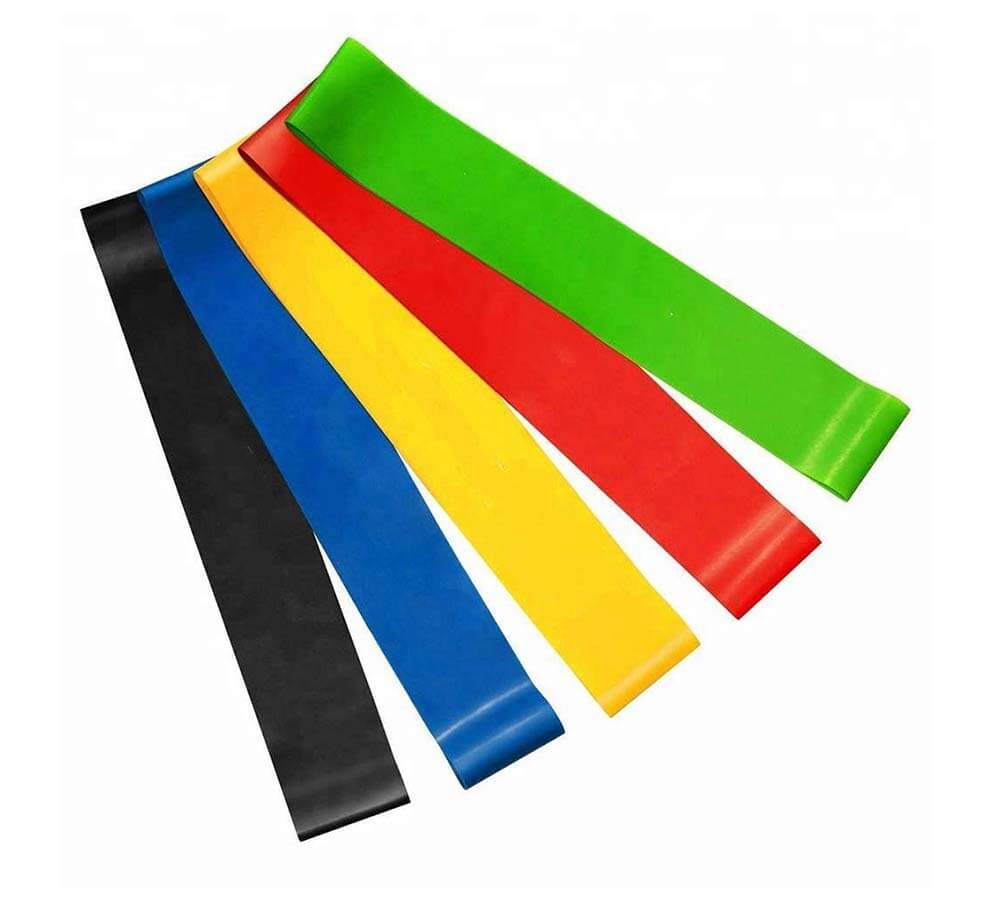5 in 1 Resistance Band Set Exercise Loops Latex Elastic Bands for