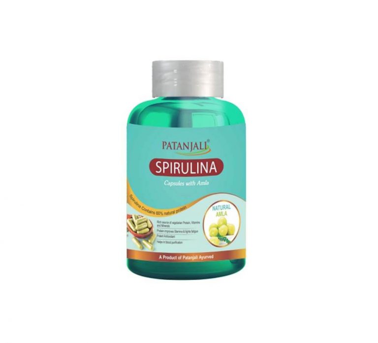 Patanjali Spirulina Capsules 60 Caps 65gm Big Value Shop