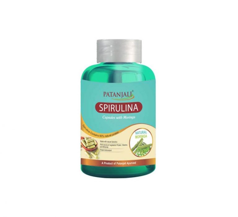 Patanjali Spirulina Capsules 60 Caps 65gm Big Value Shop