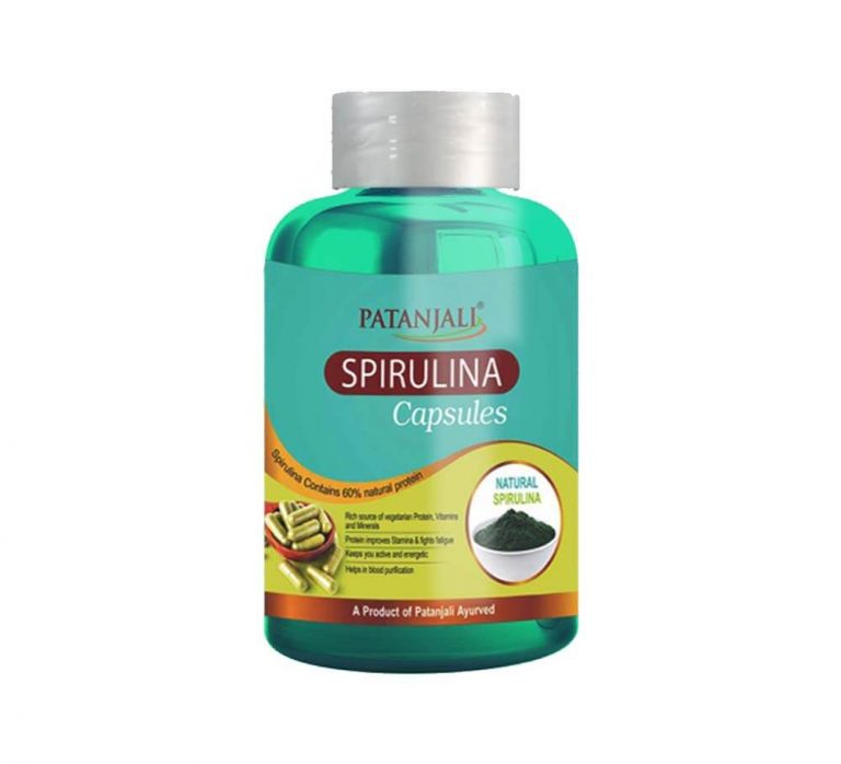 Patanjali Spirulina Capsules 60 Caps 65gm Big Value Shop