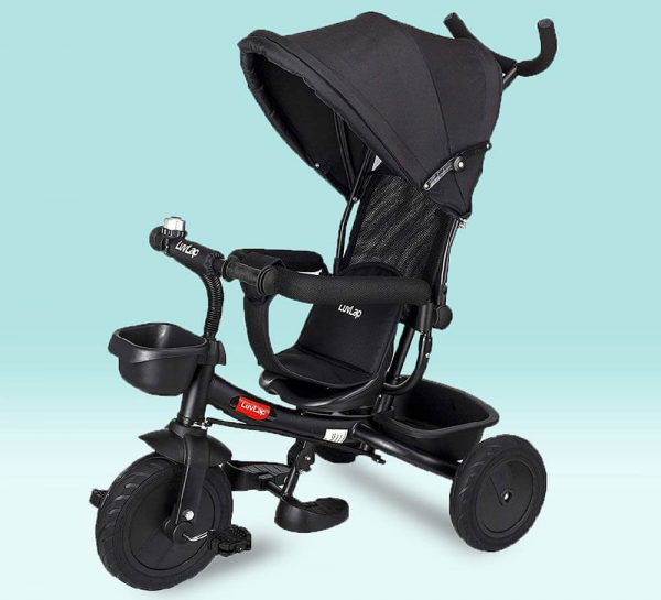 LuvLap Galaxy Baby Tricycle_Black