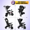 LuvLap Galaxy Baby Tricycle_Black5