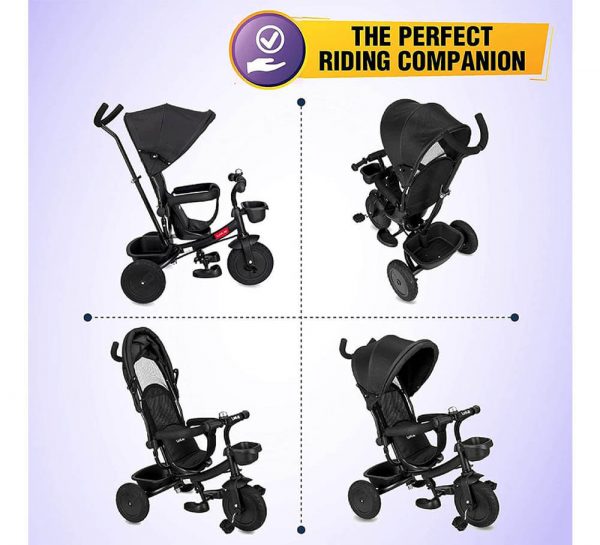 LuvLap Galaxy Baby Tricycle_Black5