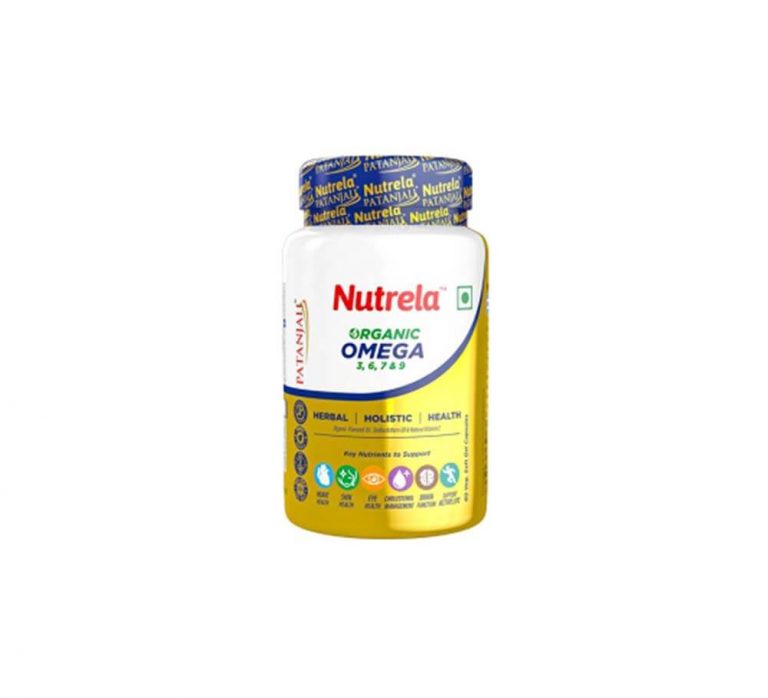 Patanjali Nutrela Organic Omega Omega 3,6,7,9 60 Caps Big Value Shop
