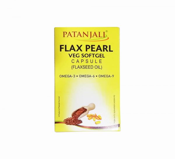 Patanjali Flax Pearl Veg Softgel Capsules_cover