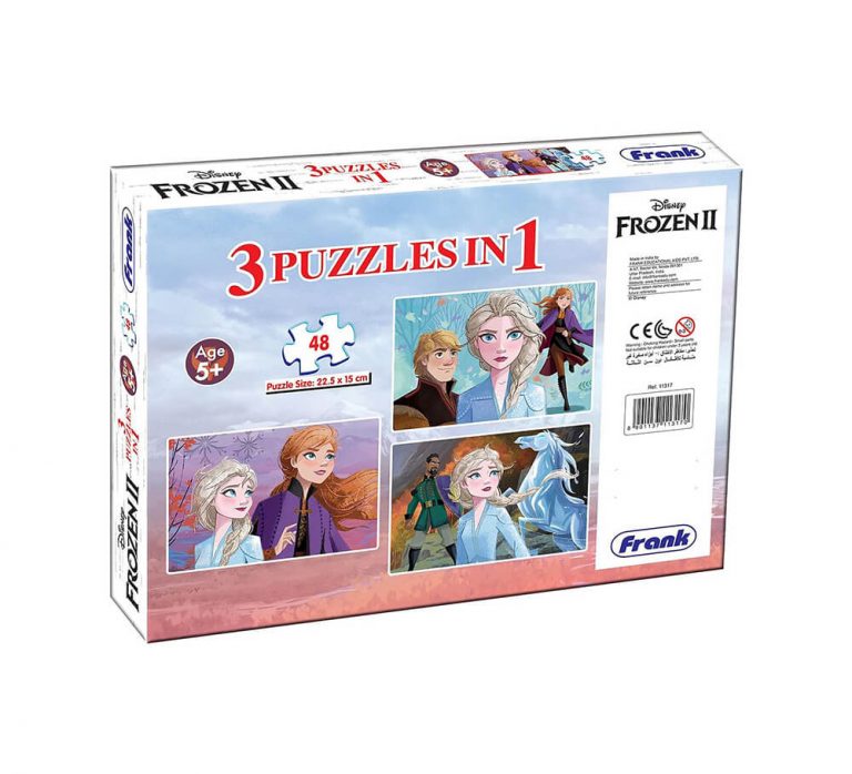 Frank Frozen II 3 Puzzles in 1 - Big Value Shop
