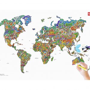 Unikplay Coloring World Map_cover